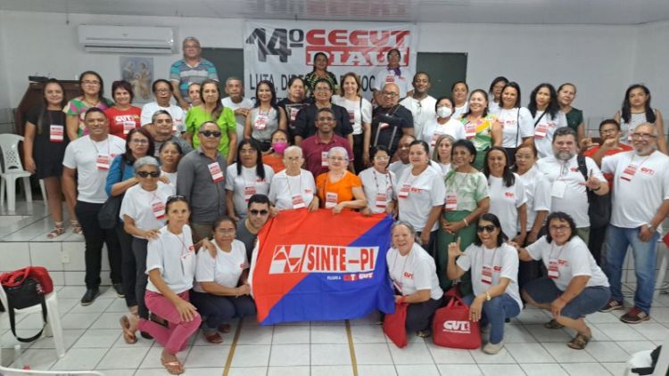 Delegação do Sinte-PI no CECUT - Crédito: Gleydjane Moura