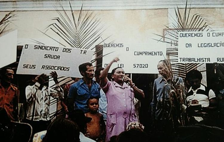 Na década de 80, Margarida Alves se tornou a primeira mulher a presidir um sindicato de trabalhadores rurais - Reprodução